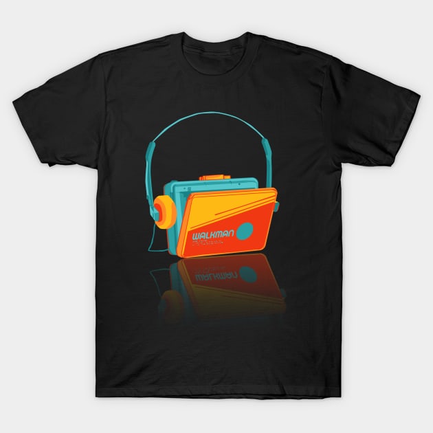 90s retro walkman T-Shirt by Afire